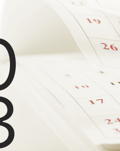 Calendar photo with global retail dates.