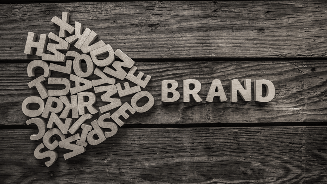 illustration with the word brand to symbolize the theme of the article on how to build brand authority in the fashion industry.